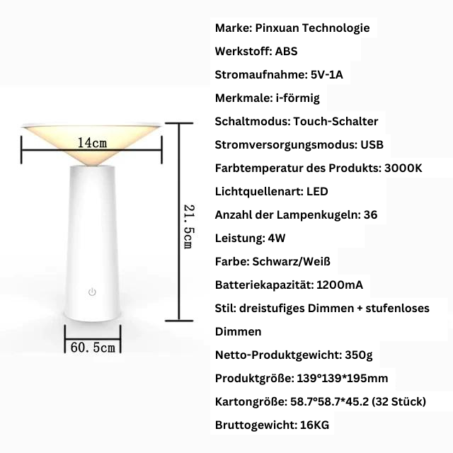 Lampe de Bureau LED Portable et Élégante