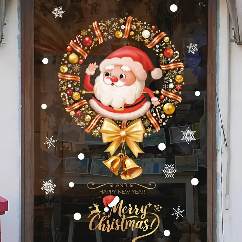 Autocollants de fenêtres transparents pour fêtes