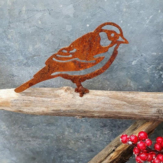 Décoration Extérieure Métal Vintage avec Oiseaux - BlxckFR