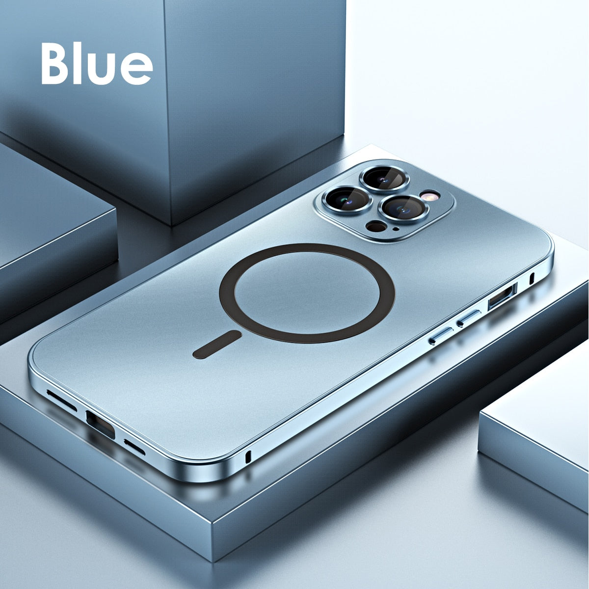 Étui iPhone 14 Pro Métal Robuste et Chic