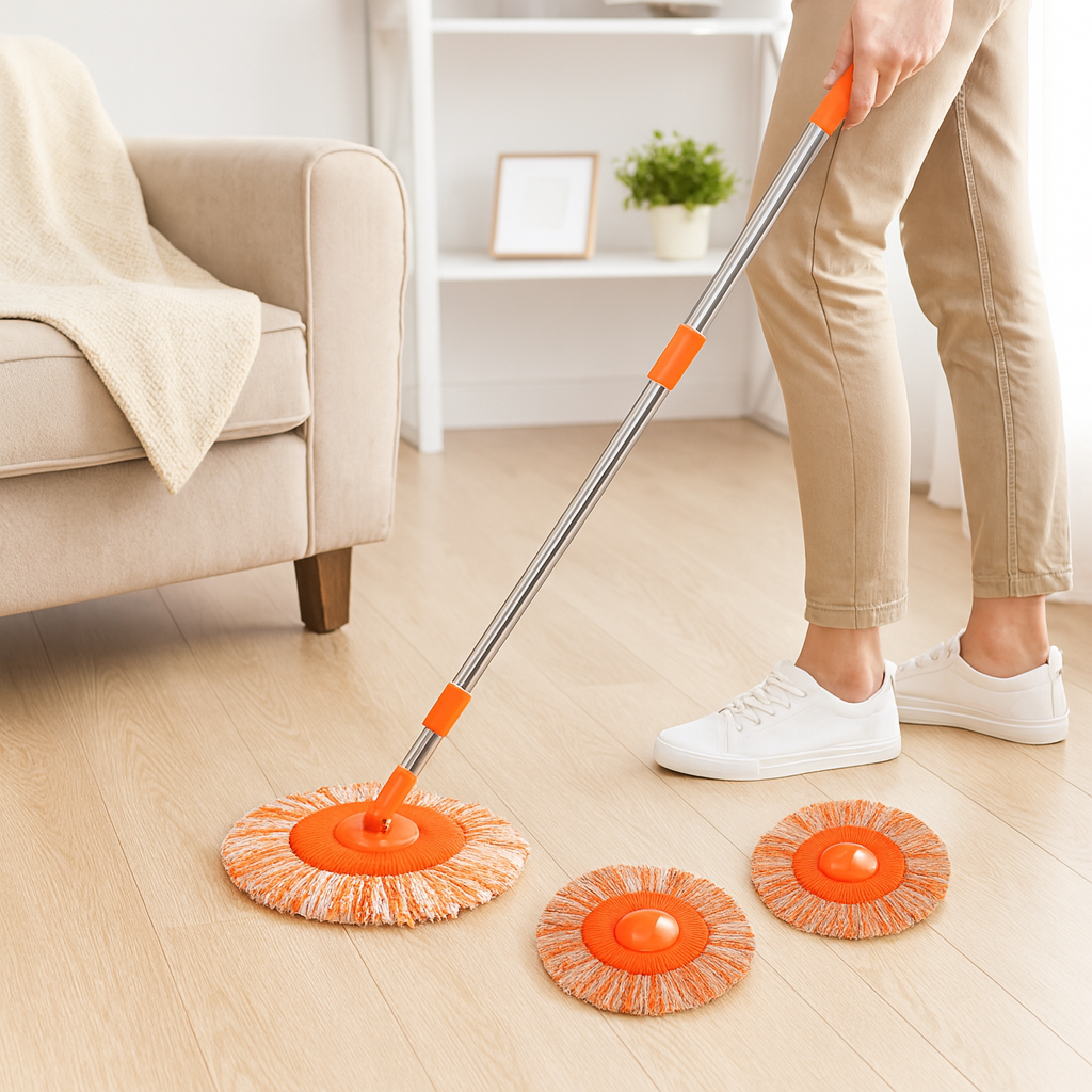 Balai Microfibre Réglable Outils de Nettoyage Pratique - BlxckFR