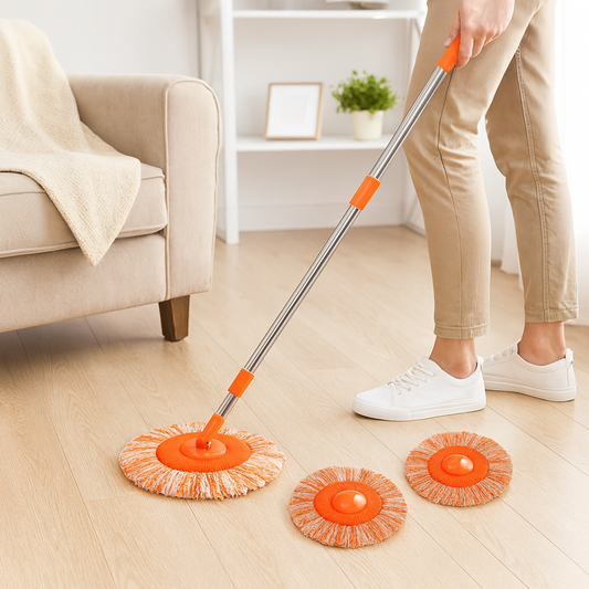 Balai Microfibre Réglable Outils de Nettoyage Pratique - BlxckFR