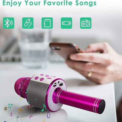 Microphone de Karaoké Portable Multifonctionnel 5