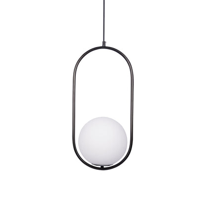 Lampe Suspendue en Verre et Métal – Élégante et Moderne