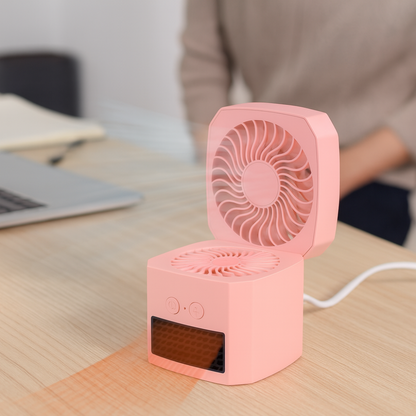 Chauffage Élégant et Ventilateur de Bureau Portable