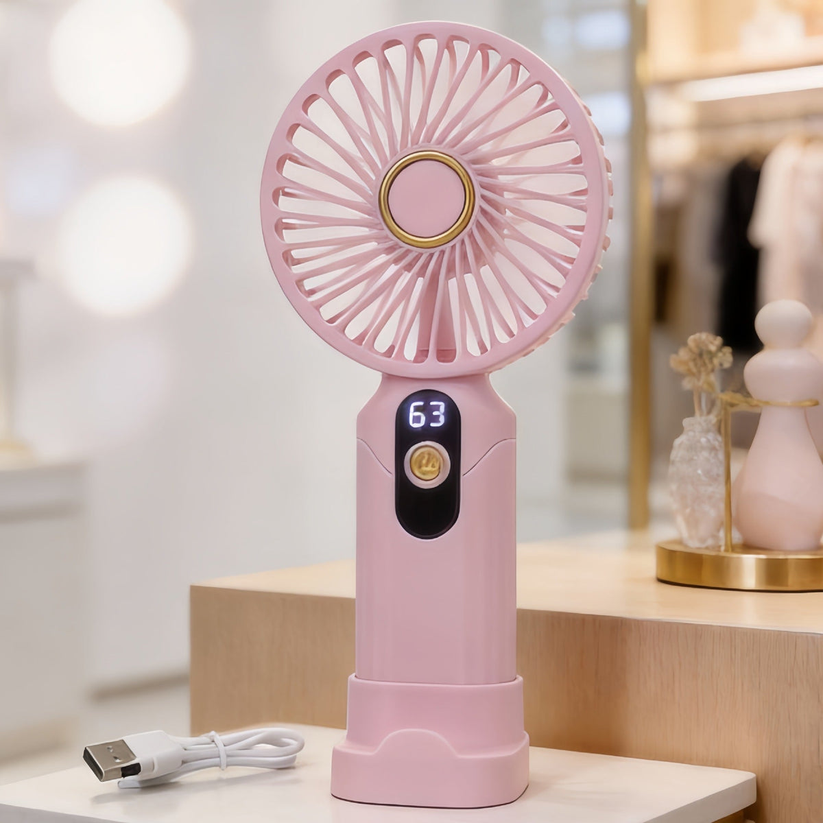 Mini Ventilateur Portable USB Compact avec Vitesse Ajustable 5