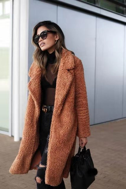 Manteau Femme Douillet Hiver Oversized Élégant