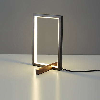 Lampe de Bureau en Métal et Bois | Style Chic et Lumière Chaude