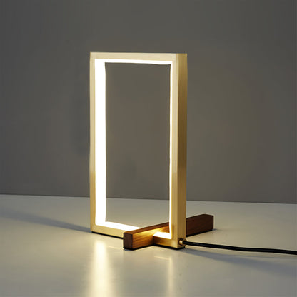 Lampe de Bureau en Métal et Bois | Style Chic et Lumière Chaude