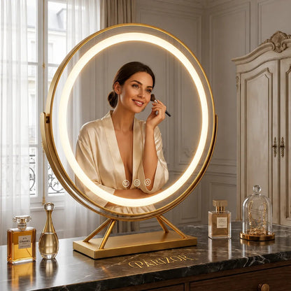 Miroir Coiffeuse Lumineux LED avec Variateur dIntensité