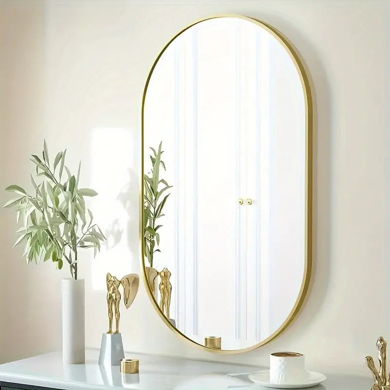 Miroir Ovale Chic pour Mur | Déco Élégante et Raffinée - Foivo