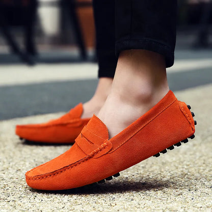Chaussures de Conduite en Suede pour Homme - BlxckFR