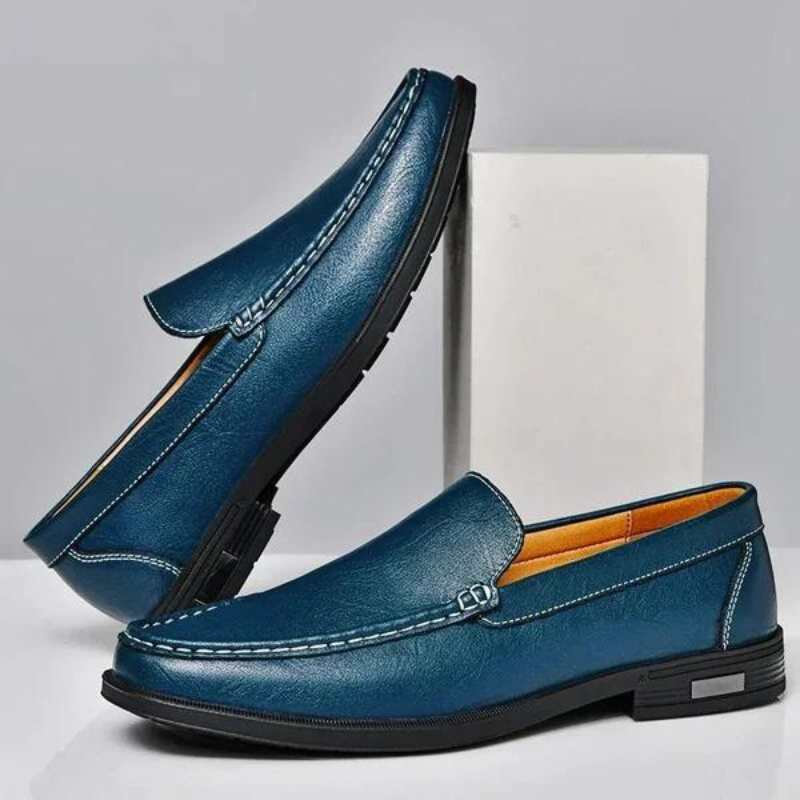 Mocassins pour hommes en cuir italien classique 2