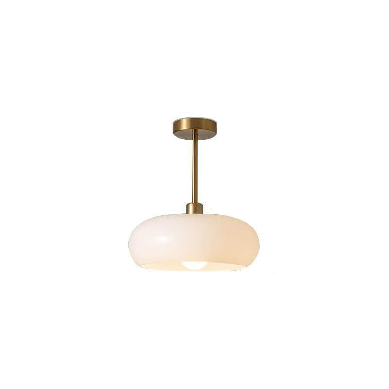Lustre en Verre Doré Rétro - Chic Classique pour Décors Intérieurs