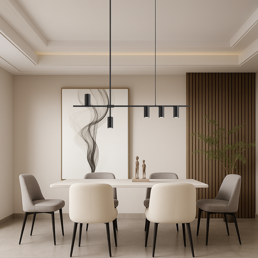Lampe Plafond Design Noir Élégant - Foivo
