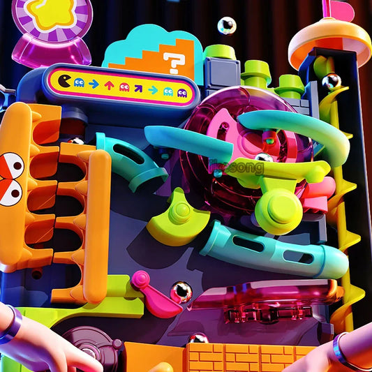 Jeu Éducatif Enfant Intelligent - Piste de Balle Colorée pour Apprentissage Amusant - Foivo