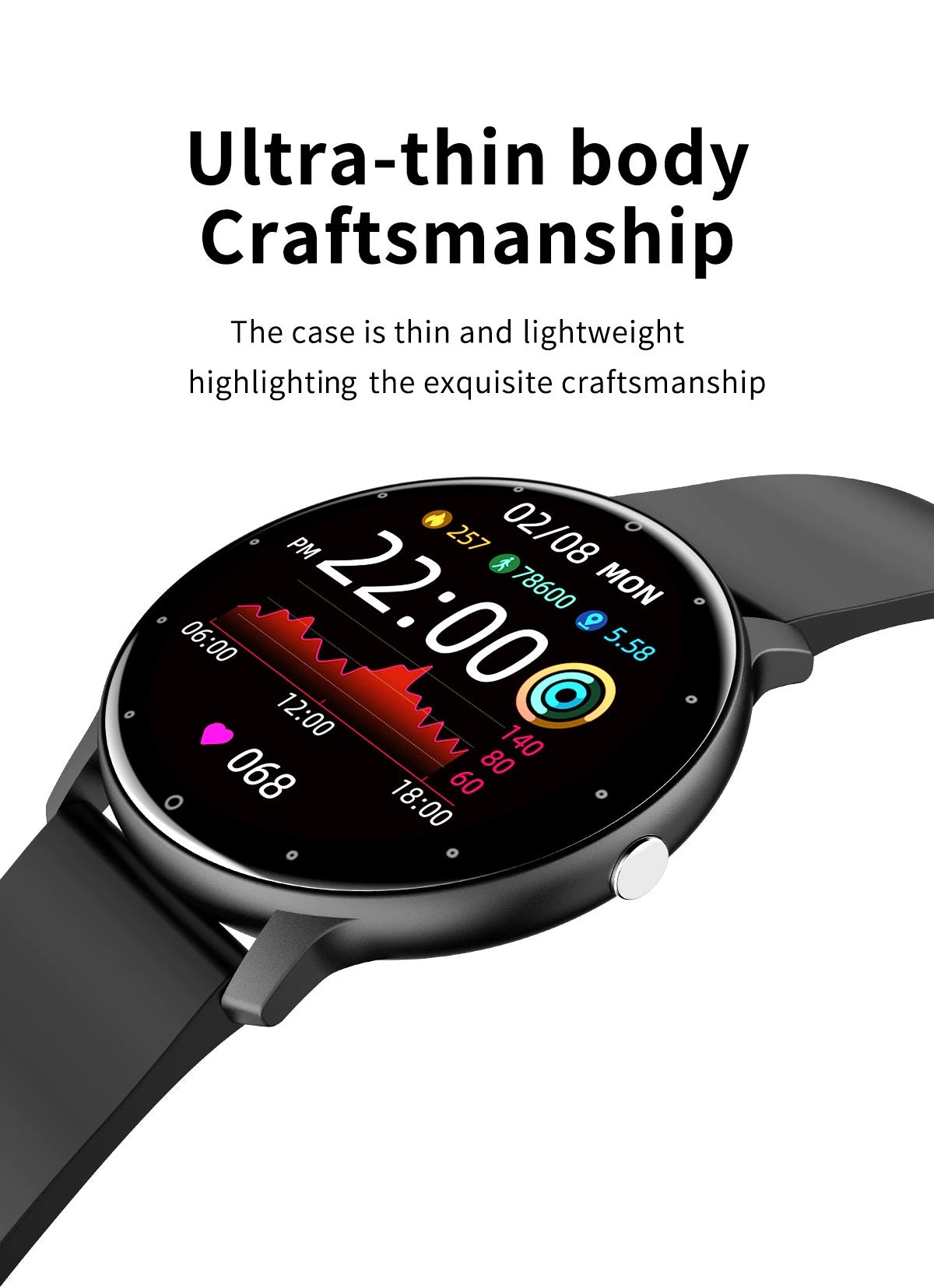 Montre Intelligente Ultradünne Design Moderne 6