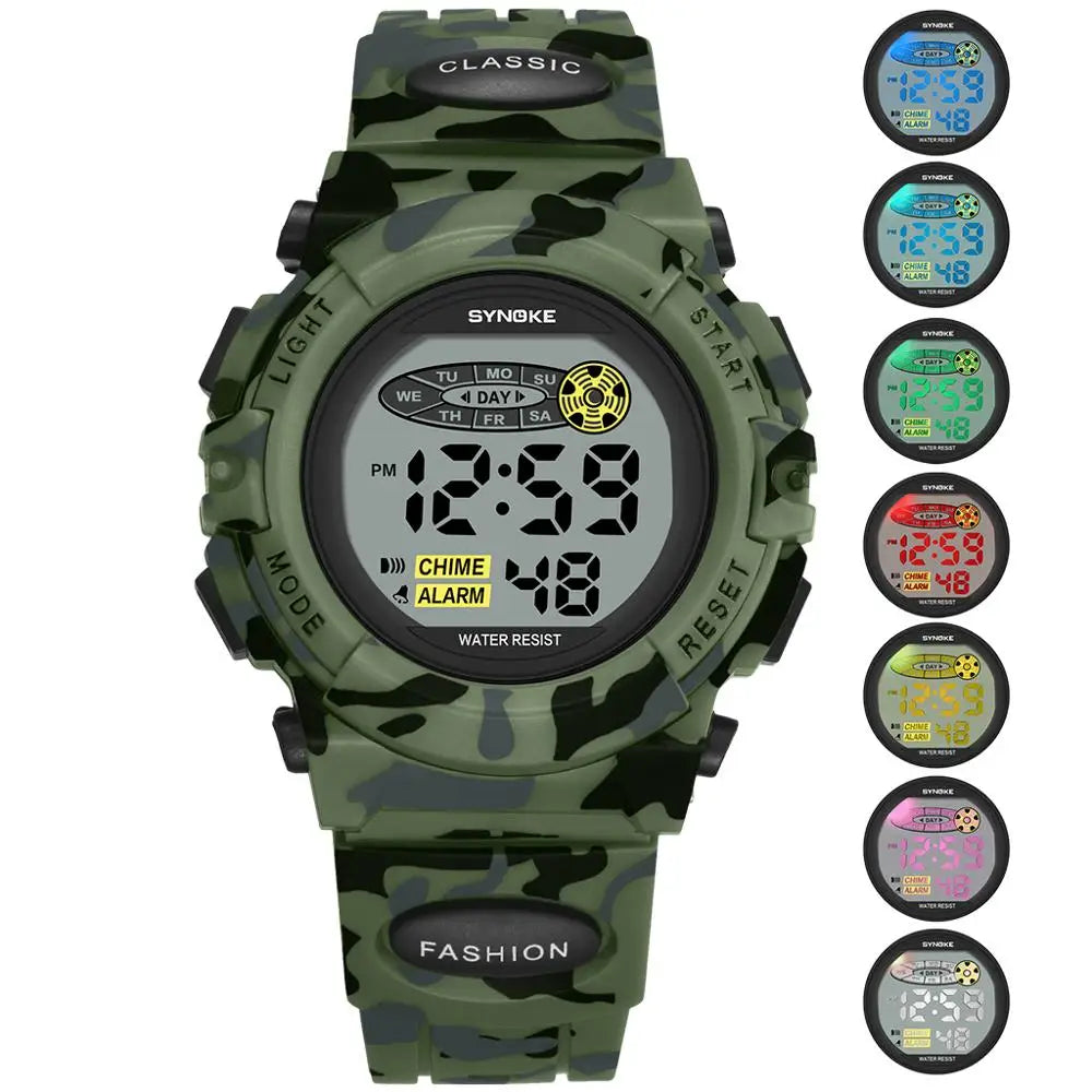 Montre Numérique Pour Enfants Colorée Étanche 3