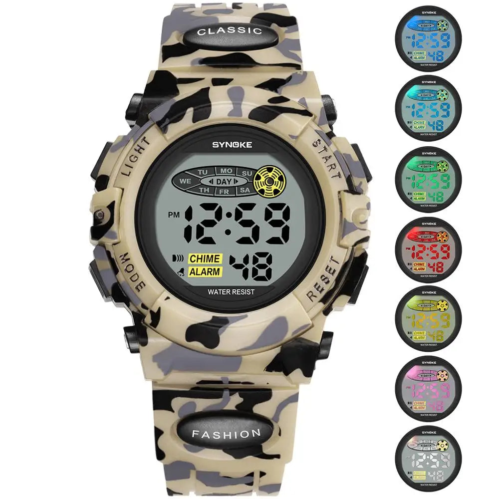 Montre Numérique Pour Enfants Colorée Étanche 4