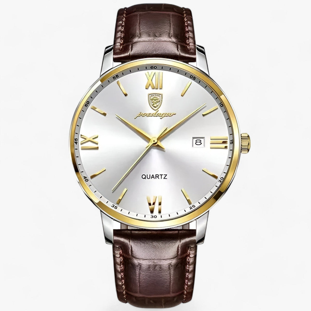 Montre pour Homme Bracelet Cuir Élégant 0