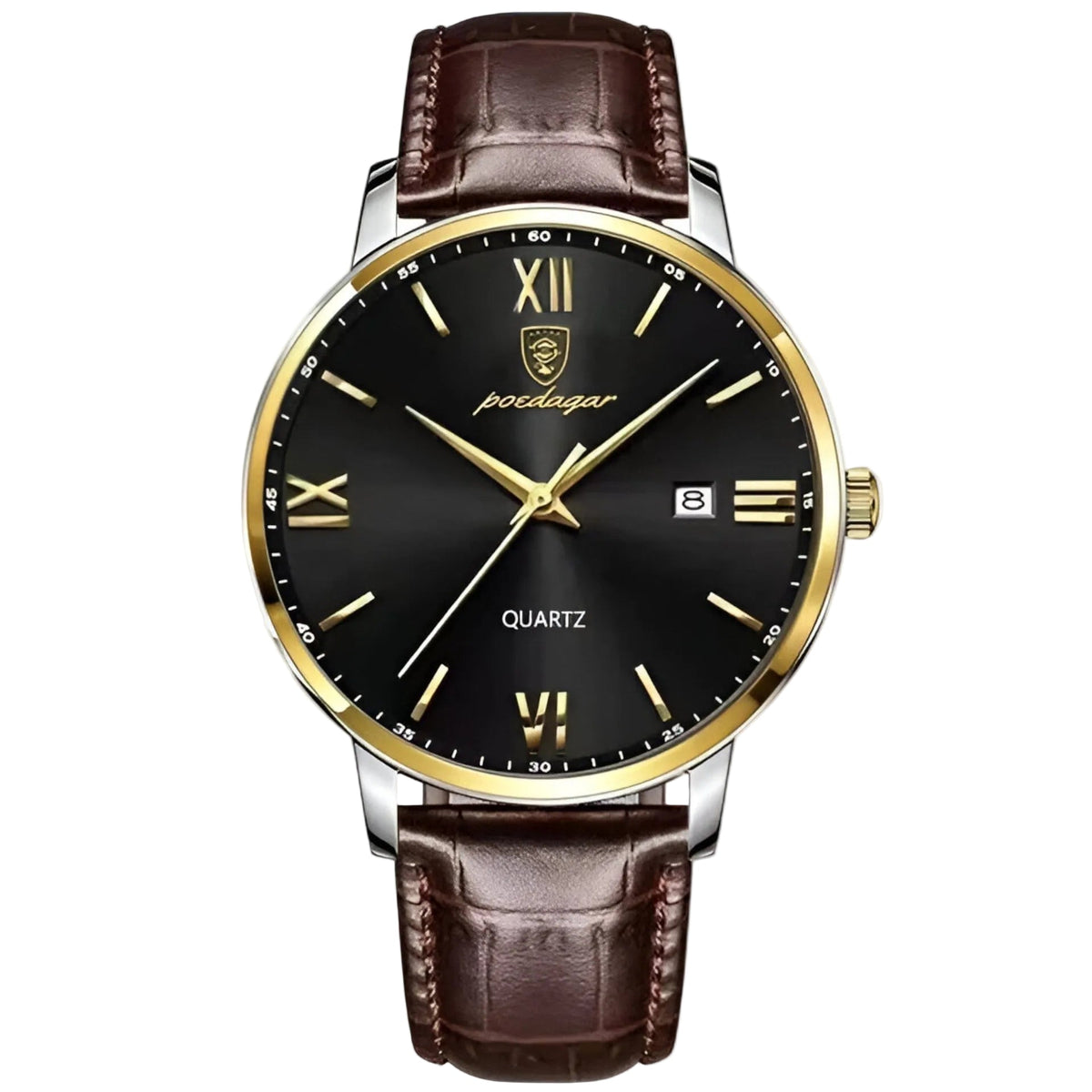 Montre Homme Bracelet Cuir Style Élégant - Foivo