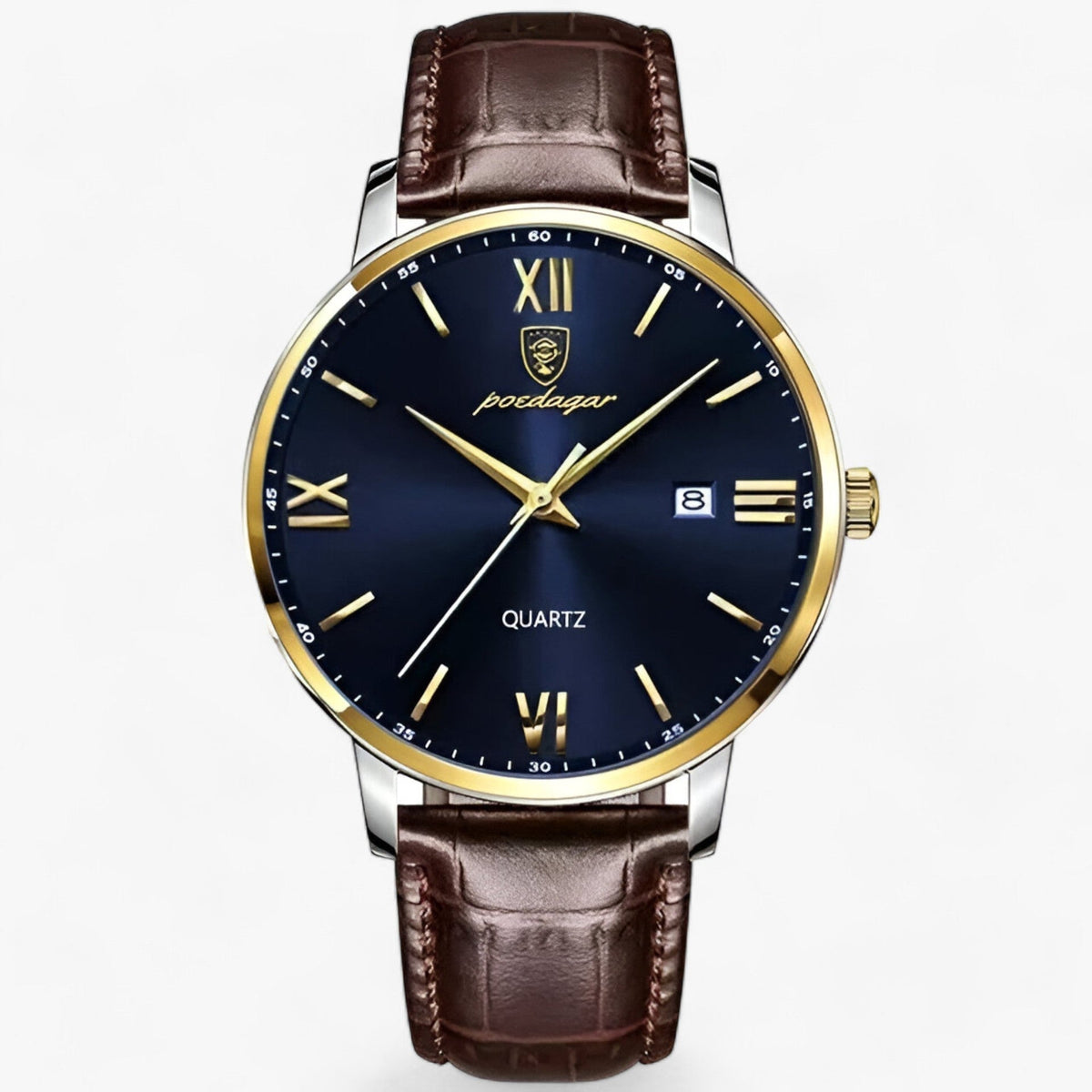 Montre pour Homme Bracelet Cuir Élégant 2