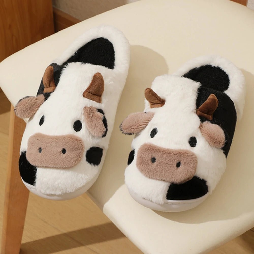 Chaussons dhiver Femme en Peluche Confortables Coupe Classique