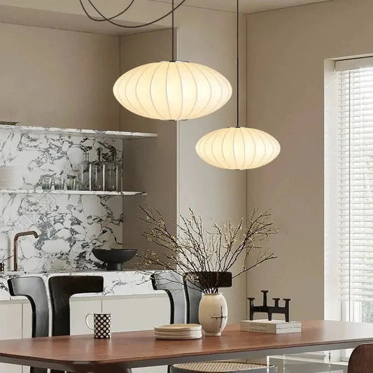 Lampe Suspendue Élégante en Soie - Foivo