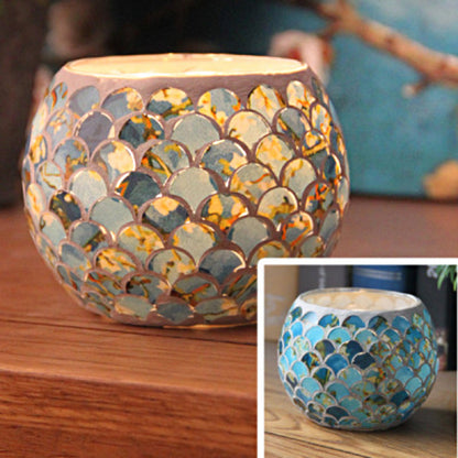 Lumière Douce | Bougie Décorative en Verre Artisanal pour Intérieur
