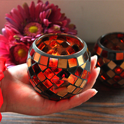 Lumière Douce | Bougie Décorative en Verre Artisanal pour Intérieur