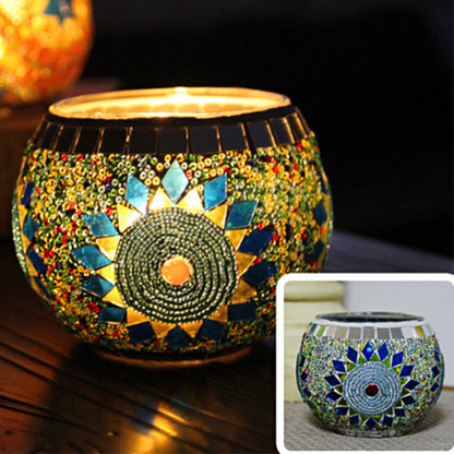 Lumière Douce | Bougie Décorative en Verre Artisanal pour Intérieur