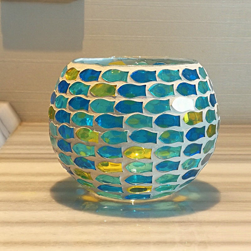 Lumière Douce | Bougie Décorative en Verre Artisanal pour Intérieur