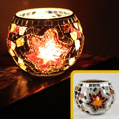 Lumière Douce | Bougie Décorative en Verre Artisanal pour Intérieur