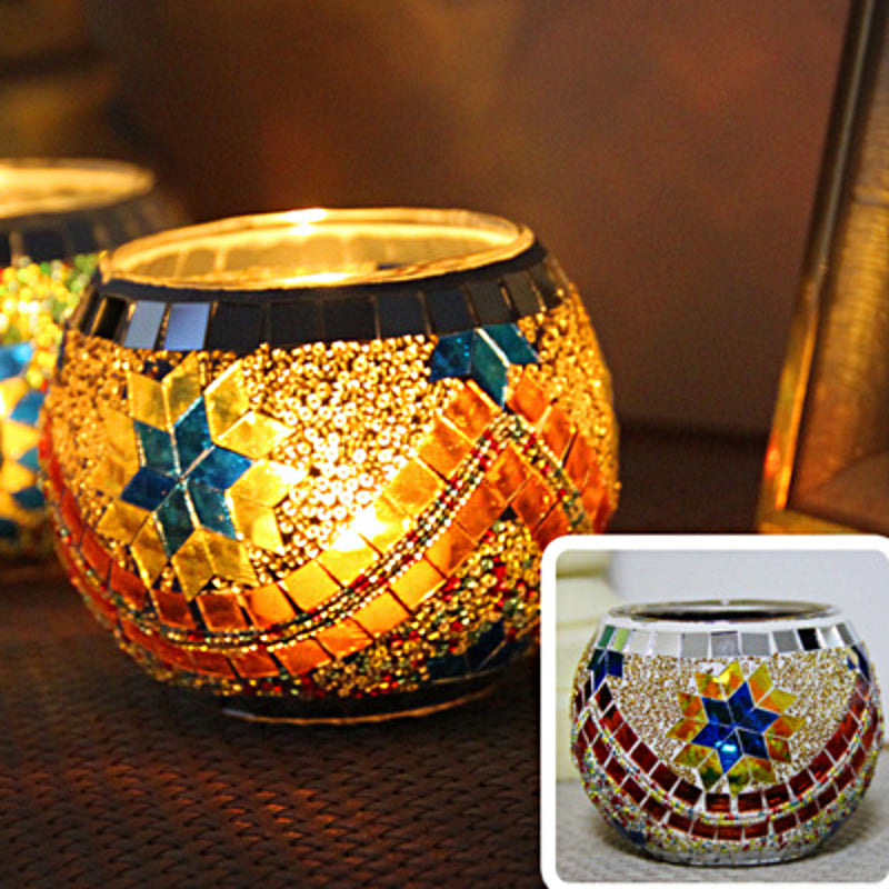 Lumière Douce | Bougie Décorative en Verre Artisanal pour Intérieur