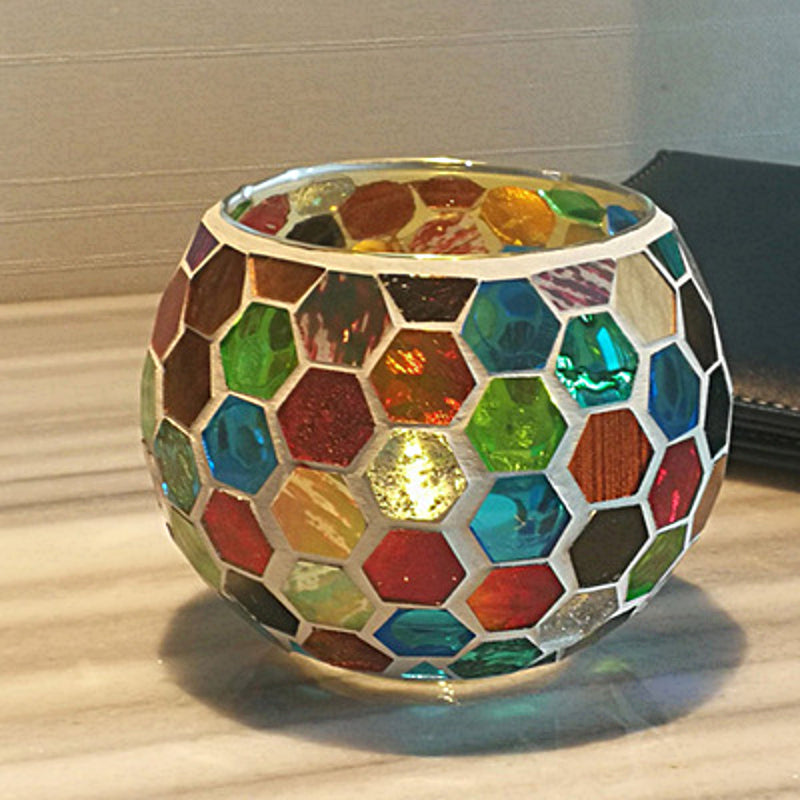 Lumière Douce | Bougie Décorative en Verre Artisanal pour Intérieur