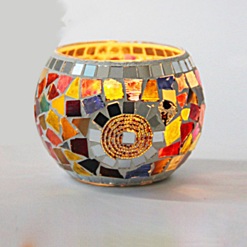 Lumière Douce | Bougie Décorative en Verre Artisanal pour Intérieur