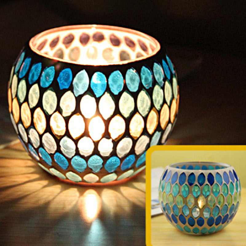 Lumière Douce | Bougie Décorative en Verre Artisanal pour Intérieur
