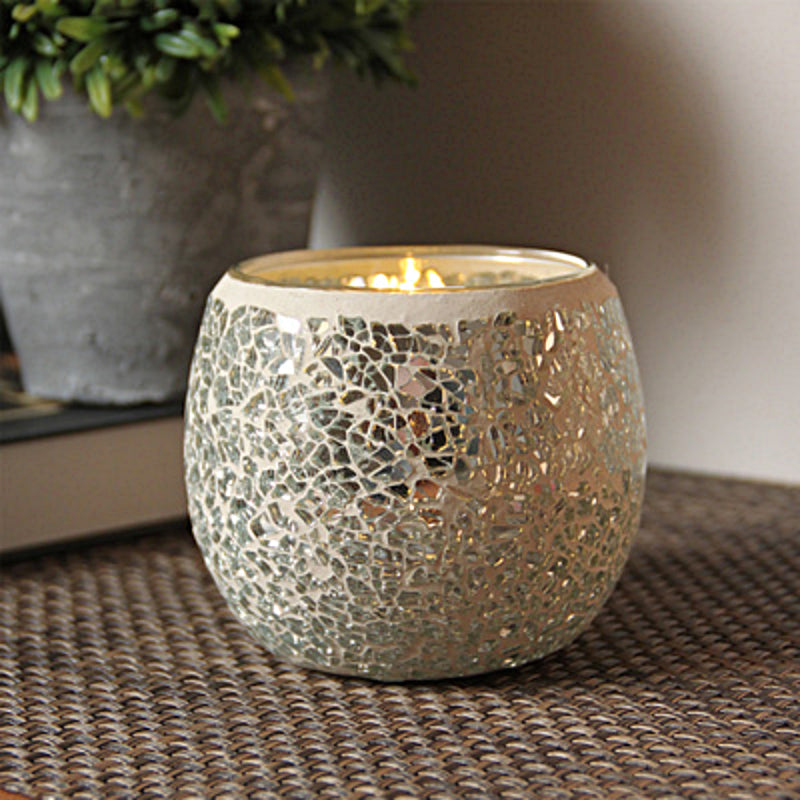 Lumière Douce | Bougie Décorative en Verre Artisanal pour Intérieur