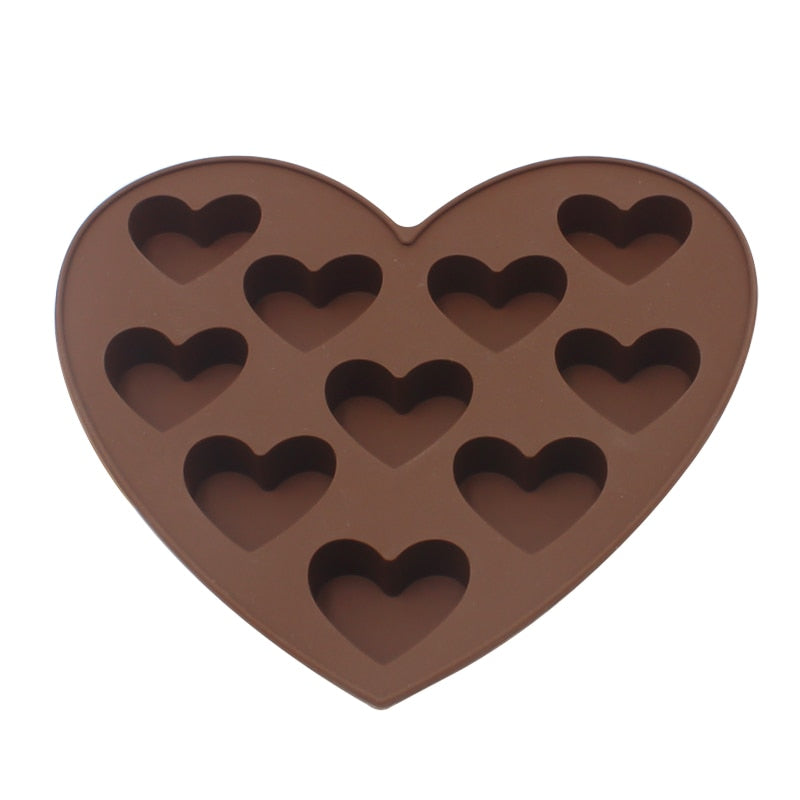 Moule à Chocolat en Silicone en Forme de Cœur 2