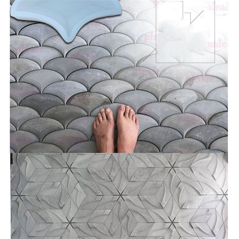 Moule de Sol Géométrique en Silicone 1