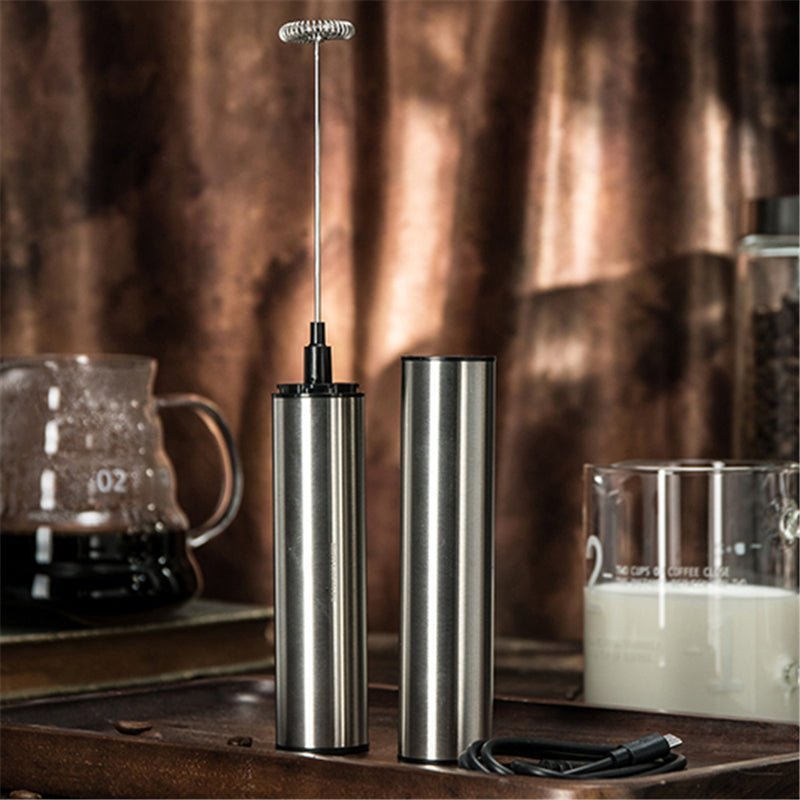 Mousseur à Lait Électrique Portable Sans Fil Compact