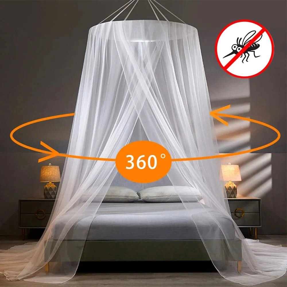 Moustiquaire Pliable pour Lit Double et Camping Aimantée 1