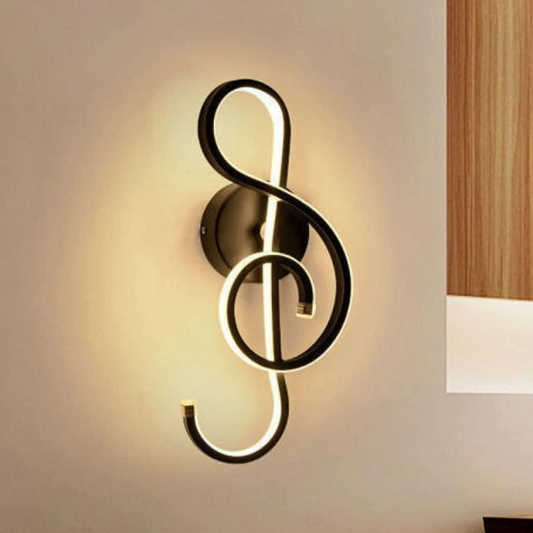 Lampe Murale LED Noire Élégante avec Éclairage Doux - blxckfr