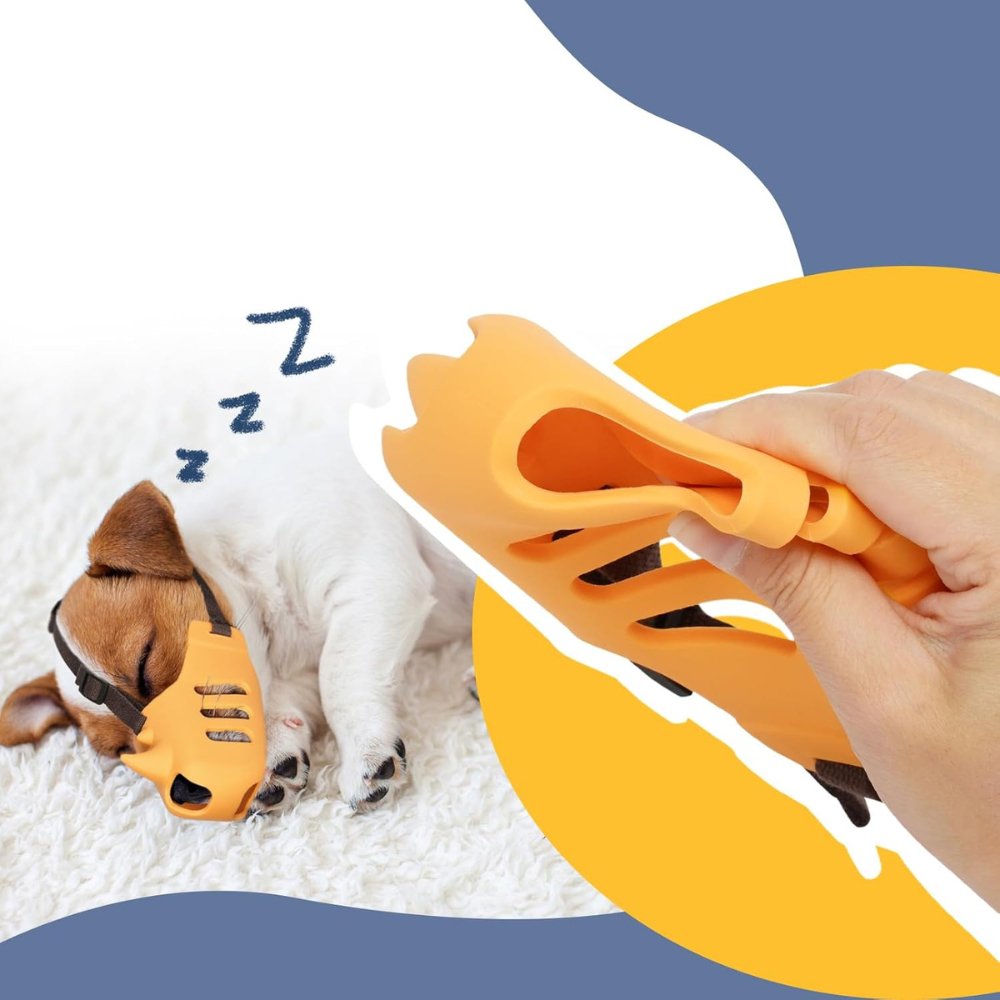 Muselière Réglable Pour Chien Anti Aboiement Confortable 4