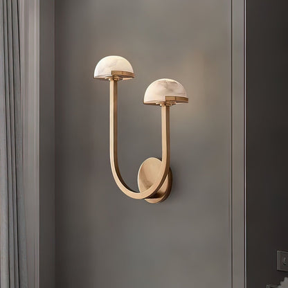 Lampe Murale Déco en Pierre et Métal - Foivo