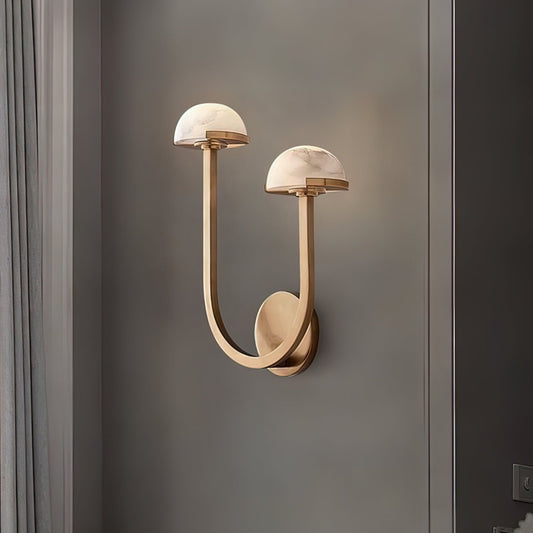 Lampe Murale Déco en Pierre et Métal - Foivo