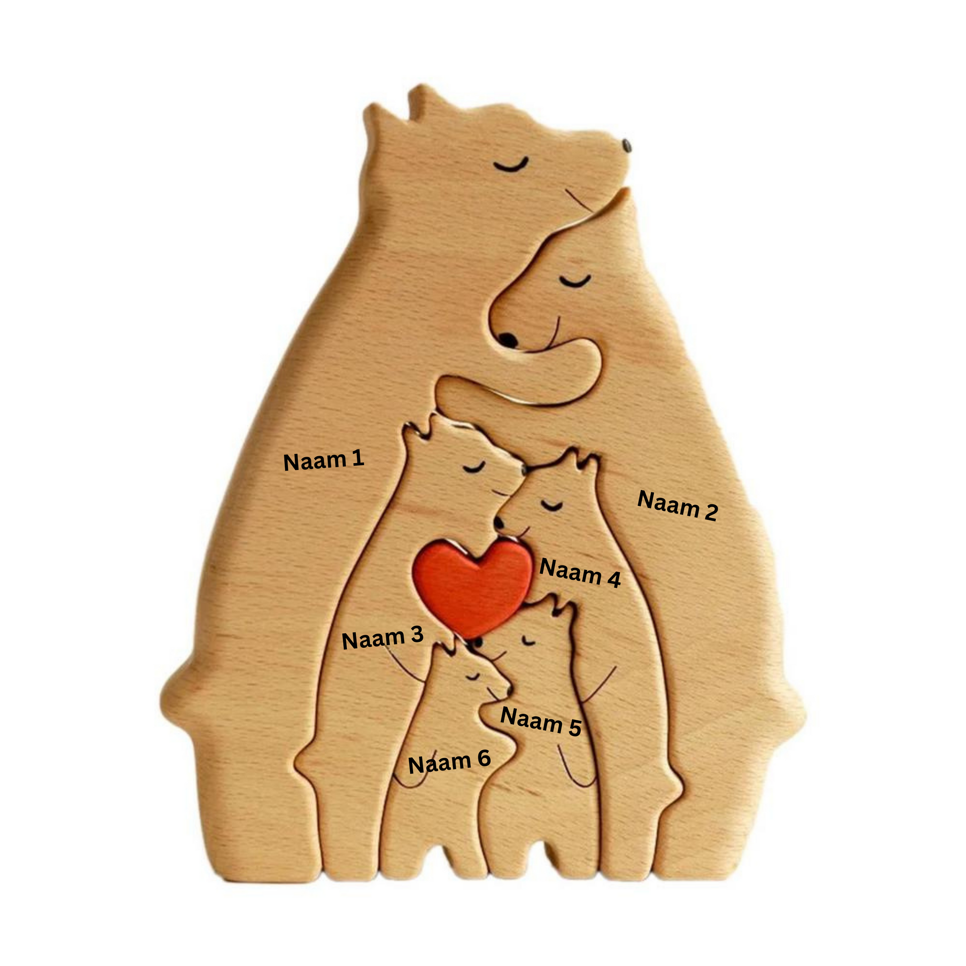 Jeu d'Énigme Ours en Bois - Décoration Chaleureuse - BlxckFR