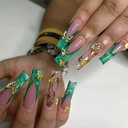 Ongles Auto-Adhésifs Roses Luxe | Facile à Appliquer et Raffinés