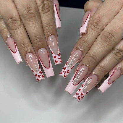 Ongles Auto-Adhésifs Roses Luxe | Facile à Appliquer et Raffinés