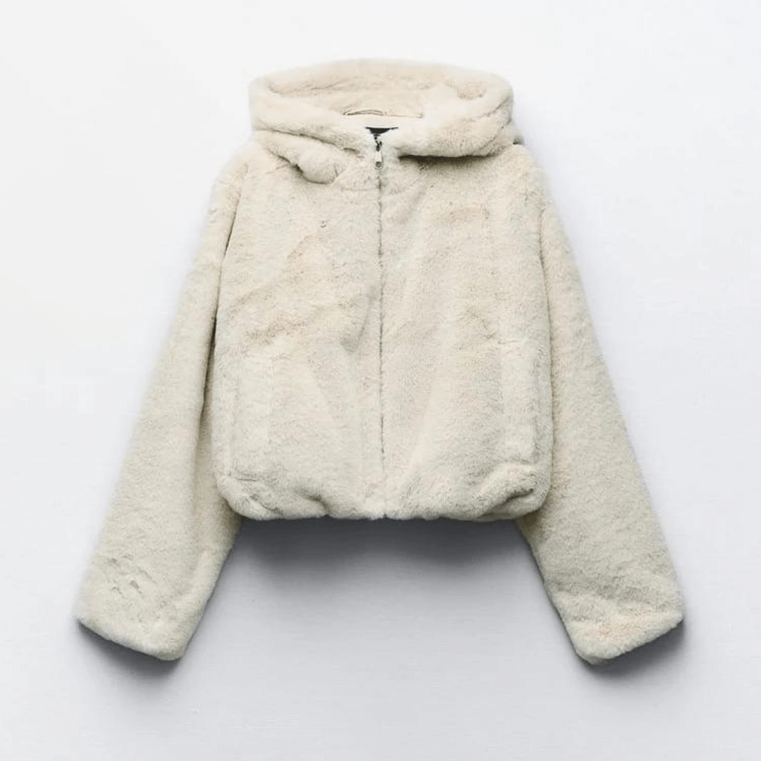 Manteau Fausse Fourrure Doux et Chaud pour Femme